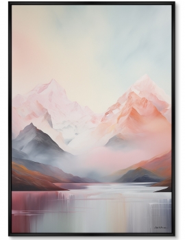 Постер на холсте Pink Mountains 75X105 CM