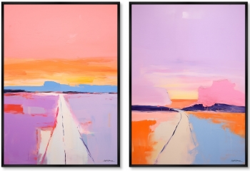 Набор из двух постеров на холсте Purple and Pink 75X105 / 75X105 CM