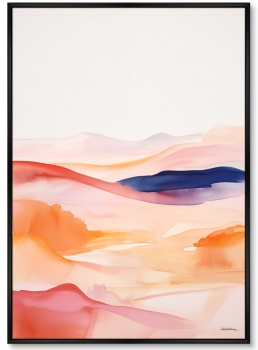 Набор из двух постеров на холсте Spilled ​​Colors 75X105 / 75X105 CM
