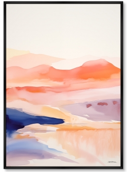 Набор из двух постеров на холсте Spilled ​​Colors 75X105 / 75X105 CM