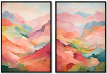 Набор из двух постеров на холсте The Hills 75X105 / 75X105 CM