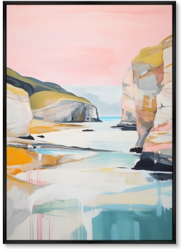 Набор из двух постеров на холсте Landscape Collection The sea flow 75X105 / 75X105 CM