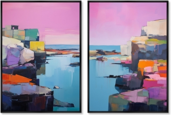 Набор из двух постеров на холсте Landscape collection To the sea 75X105 / 75X105 CM