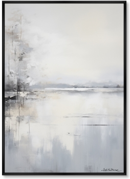 Набор из двух постеров на холсте Landscape collection Winter lake 75X105 / 75X105 CM