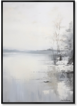 Набор из двух постеров на холсте Landscape collection Winter lake 75X105 / 75X105 CM