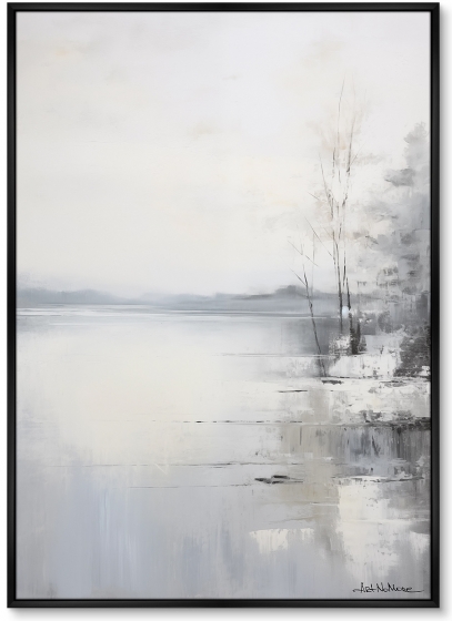 Постер на холсте Landscape collection Winter lake 75X105 CM 1