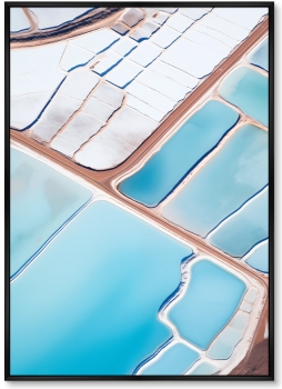 Постер на холсте Salt lakes 75X105 CM