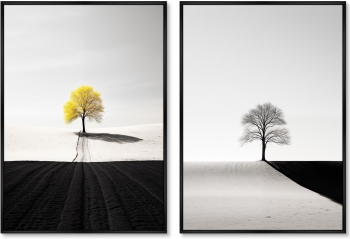 Набор из двух постеров на холсте Trees 75X105 / 75X105 CM