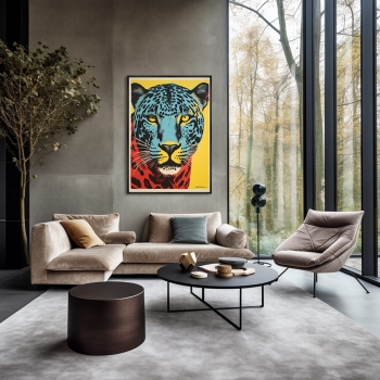 Постер на холсте The Kitty 75X105 CM