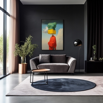 Постер на холсте Homo novus 75X105 CM