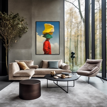 Постер на холсте Homo novus 75X105 CM