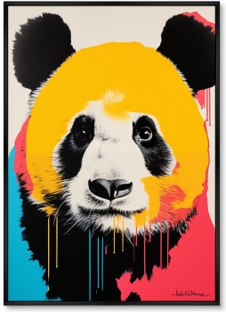 Набор из двух постеров на холсте Panda 75X105 / 75X105 CM