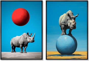 Набор из двух постеров на холсте Vibe collection 75X105 / 75X105 CM