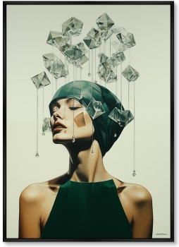 Постер на холсте Wish list 75X105 CM