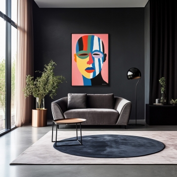 Постер на холсте The Mask Collection The Fans 75X105 CM