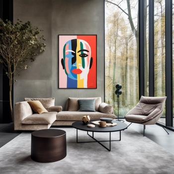 Постер на холсте The Mask collection 75X105 CM