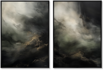 Набор из двух постеров на холсте The Epic Storm 75X105 / 75X105 CM