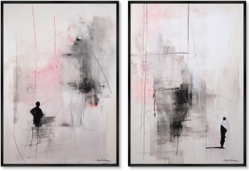 Набор из двух постеров на холсте Asian Etudes 75X105 / 75X105 CM