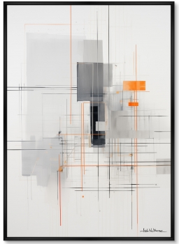 Набор из двух постеров на холсте Crystallization of color 75X105 / 75X105 CM