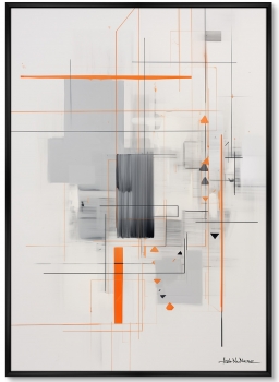 Набор из двух постеров на холсте Crystallization of color 75X105 / 75X105 CM