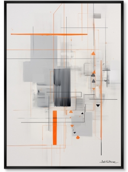 Постер на холсте Crystallization of color 75X105 CM