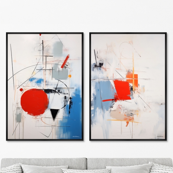 Набор из двух постеров на холсте The Ships 75X105 / 75X105 CM 8