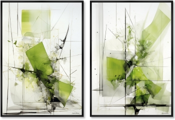 Набор из двух постеров на холсте Espacio fragil 75X105 / 75X105 CM