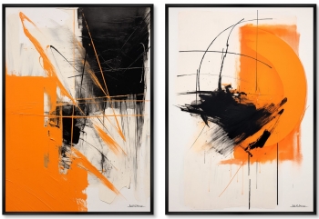 Набор из двух постеров на холсте Forms of Sunlight 75X105 / 75X105 CM