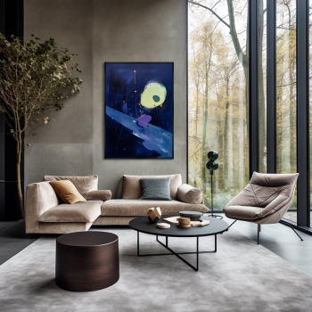 Постер на холсте Galactic space 75X105 CM