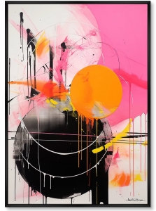 Постер на холсте Melting sun 75X105 CM