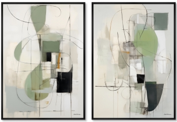 Набор из двух постеров на холсте Glance 75X105 / 75X105 CM