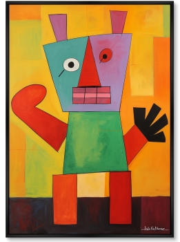 Постер на холсте Happy Creatures 75X105 CM