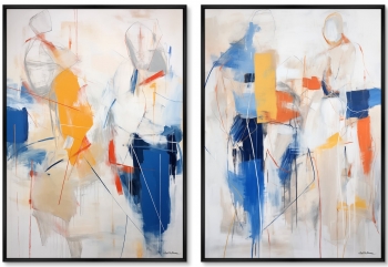 Набор из двух постеров на холсте Persone 75X105 / 75X105 CM