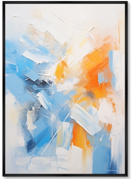 Набор из двух постеров на холсте Red blue white 75X105 / 75X105 CM