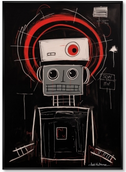 Набор из двух постеров на холсте Robots the joy of being 75X105 / 75X105 CM