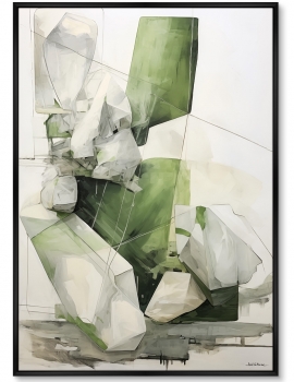 Постер на холсте Space of Emeralds 75X105 CM