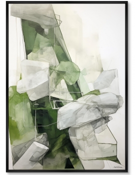 Постер на холсте Space of Emeralds 75X105 CM