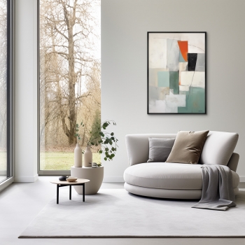 Постер на холсте Summer colors geometry 75X105 CM