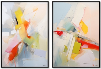 Набор из двух постеров на холсте Summer Day 75X105 / 75X105 CM
