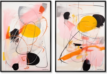 Набор из двух постеров на холсте The Breakfast 75X105 / 75X105 CM