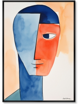 Постер на холсте Swimmers before the race 75X105 CM