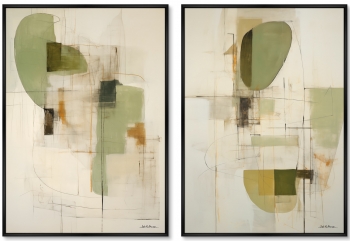 Набор из двух постеров на холсте Through the Space of Being 75X105 / 75X105 CM