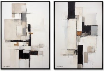 Набор из двух постеров на холсте Tonal emptiness 75X105 / 75X105 CM