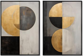 Диптих постеров на холсте Beware of Planets 75X105 / 75X105 CM