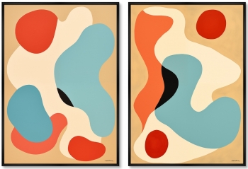 Набор из двух постеров Folk dance 75X105 / 75X105 CM