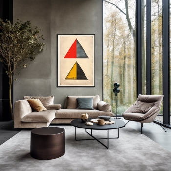 Постер на холсте Multi-colored 75X105 CM