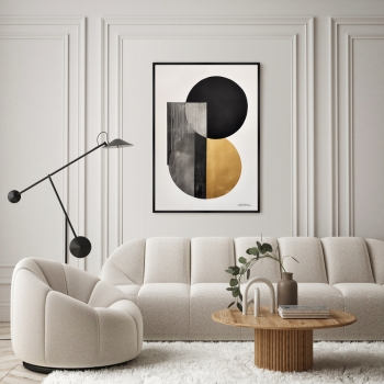 Постер на холсте Rounded curves 75X105 CM