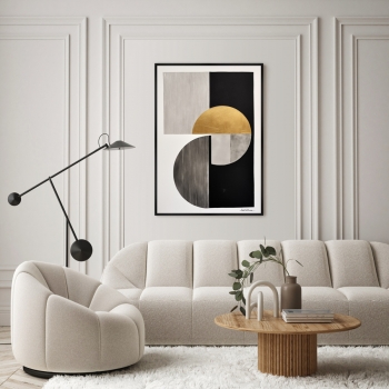 Постер на холсте Rounded curves 75X105 CM