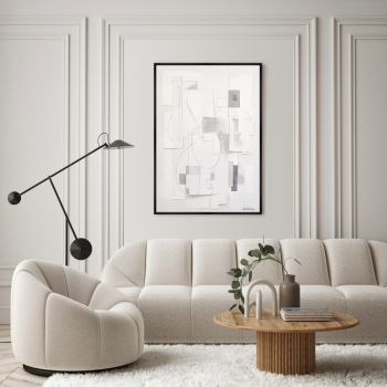 Постер на холсте Search for the shapes 75X105 CM