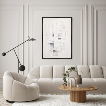 Постер на холсте Search for the shapes 75X105 CM